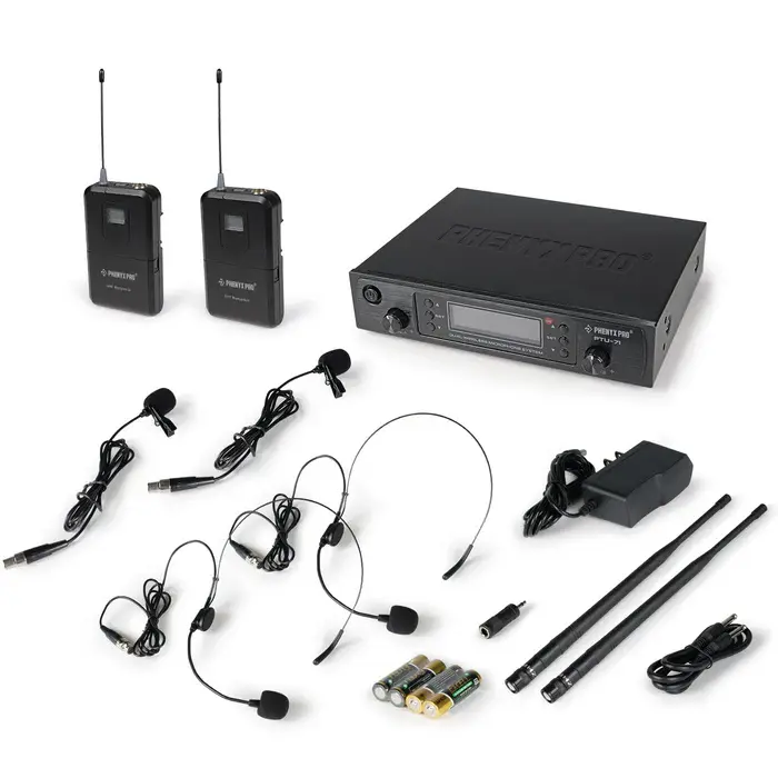PTU-71-2B_-_Black_-_Professional_Dual-Channel_Auto-Scan_Wireless_Microphone_System_-_Flat_Lay_View_of_Complete_Set_-_Phenyx_Pro (1).webp
