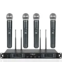 Phenyx Pro PTU-7000-4H | Quad UHF Wireless Microphone System w/ Auto-Scan SKU# PTU-7000-4H