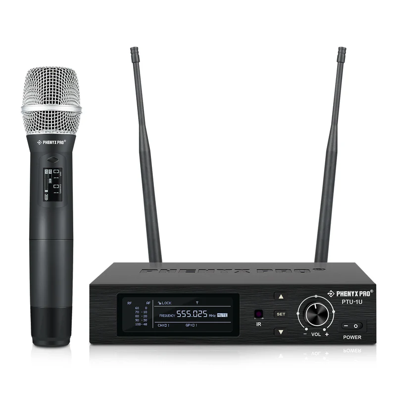 Phenyx Pro  PTU-1U-1H | True Diversity Single Wireless Microphone System SKU# PTU-1U-1H