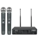 Phenyx Pro PTU-71-2H | Dual UHF Wireless Microphone System w/ Auto-Scan SKU# PTU-71-2H