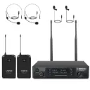 Phenyx Pro  PTU-71-2B | Dual UHF Wireless Microphone System w/ Auto-Scan SKU# PTU-71-2B