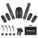 Phenyx Pro  PTD-10 | 7-Piece Drum Microphone Kit w/ Cardioid Patterns SKU# PTD-10