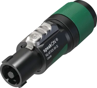 Neutrik NL4FXX-W-S Four-Pole speakON®  Connector (Green) SKU# NL4FXX-W-S