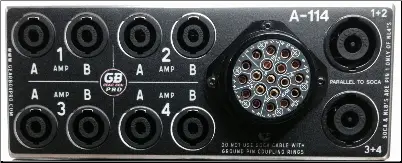 M.A.R.S.™ Speakon Amplifier Distribution Module A-114 SKU# 98114  
