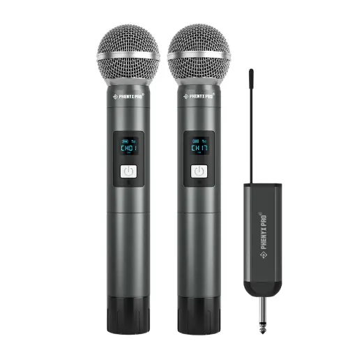 Phenyx Pro  PDP-2-2H | Dual Digital Portable Wireless Microphone System SKU# PDP-2-2H