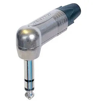 Neutrik NP3RX 3 Pole 1/4" Professional Phone Plug, Nickel Contacts, Nickel Shell SKU# NP3RX