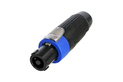 Neutrik NLT4FXX-BAG 4-Pole speakON®  Female Cable Connector, Black Metal Housing, Chuck Type Strain Relief SKU# NLT4FXX-BAG